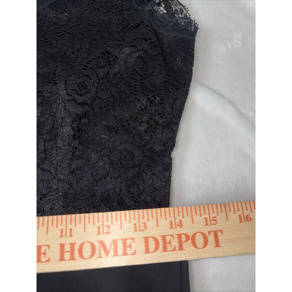 Classic Timeless Miusol Gown Black Lace Top Long Chiffon Skirt Gown Med Elegant‎ - Picture 8 of 12